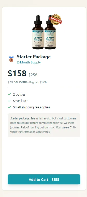 lymph tonic 2 Bottles pricing