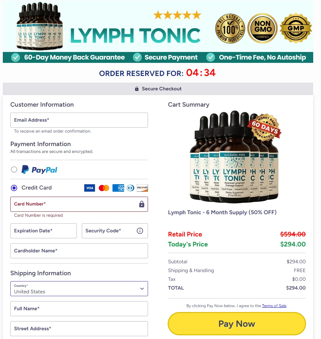lymph tonic buy page